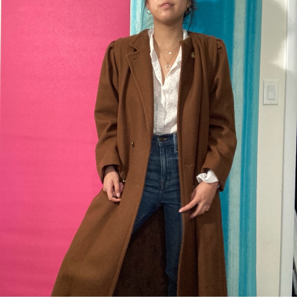Vintage Brown Wool Coat